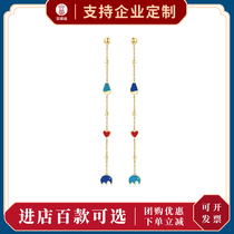 Palace Museum Palace culture joint series Taiping Youxiang love ear line female earrings
