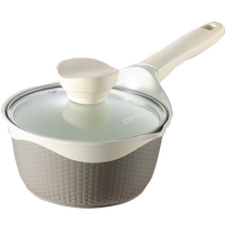 Carrot small milk pot food supplement pot ceramic non-stick pot baby frying and cooking all-in-one food steaming soup and noodle pot