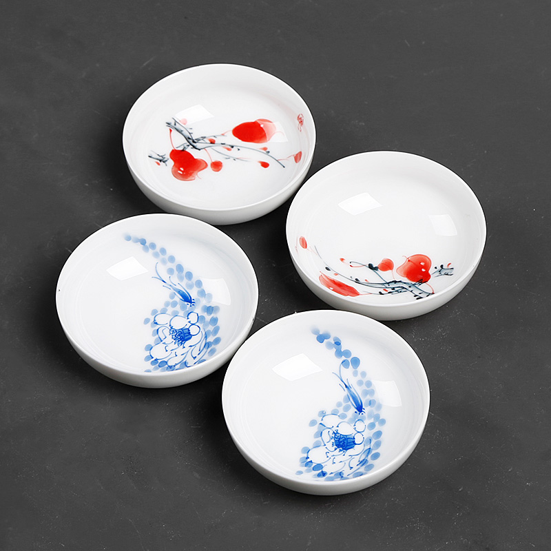 Jingdezhen hand - made noggin master cup single CPU kung fu tea tea tea glass ceramics single, single people