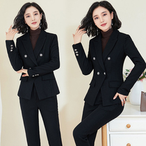 Hairy small suit jacket women autumn and winter Korean version of British style thick fashion temperament ol professional woolen suit suit suit