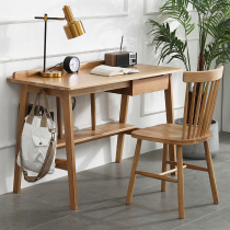 Nordic Solid Wood Desk Home White Oak Wood Desk Size Family Type Day Style 1 2 m Minimalist Book Room Writing Desk