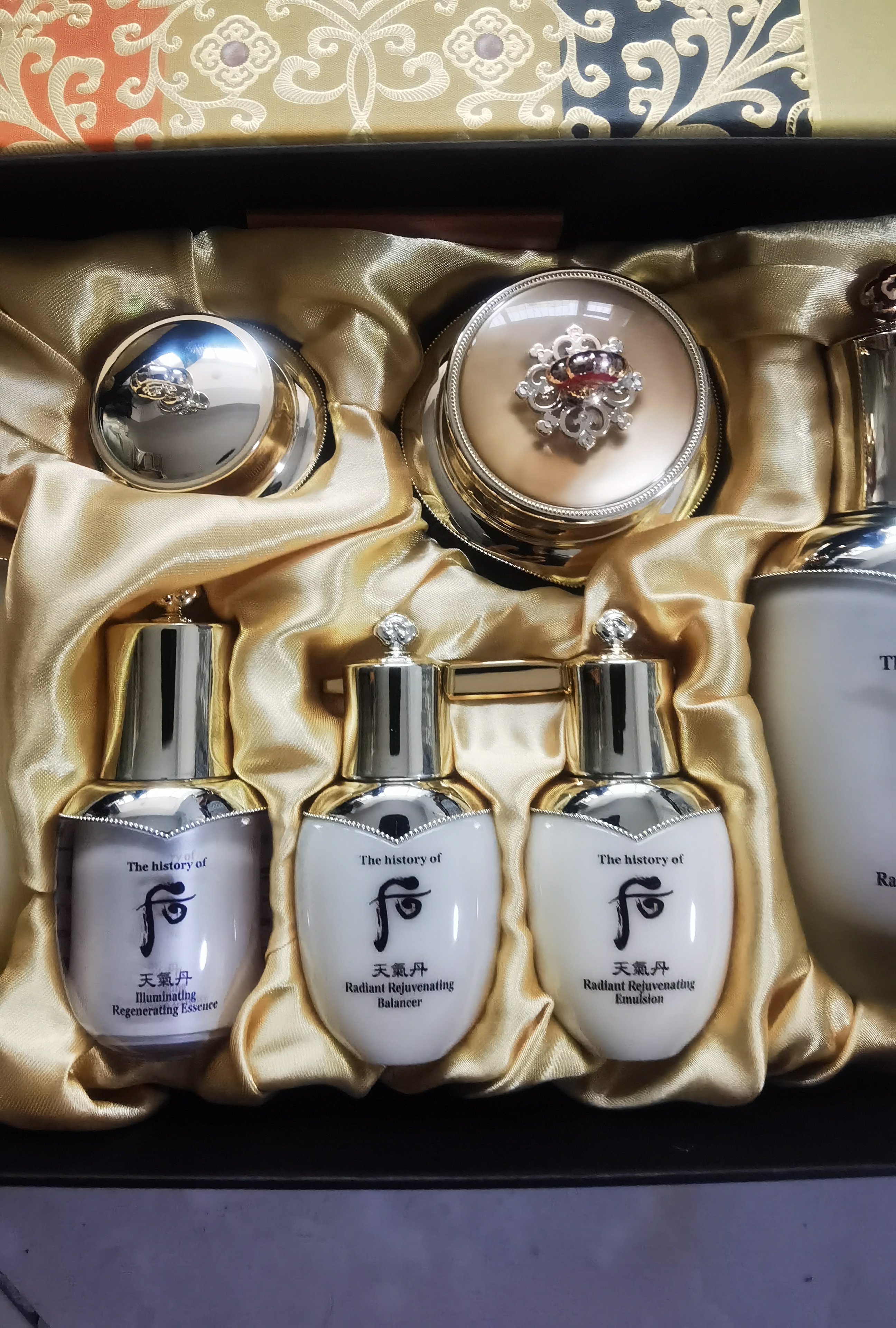 韩国whoo后 天气丹华炫水乳面霜三件套礼盒 免税版 护肤补水保湿