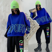 2021 New Tracer Square Dance Relaxation Leisure Sports Fashion Wave Handsome Hip Hop Khaki Clothing Two Sets Out of Costume