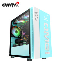 Desktop computer case matx itx mini game titan OMG mini water-cooled side transparent silent green