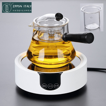 Italian ZPPSN Day-style heat-resistant glass thickened cooking teapot home fully automatic electric pottery oven suit cooking tea