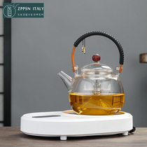 Italian ZPPSN Day-style heat-resistant glass cooking teapot home office electric pottery stove suit tea-making tea-making machine