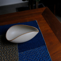 Dust-free handmade ceramic honey gray glaze white jade glaze tea is condensed as fat