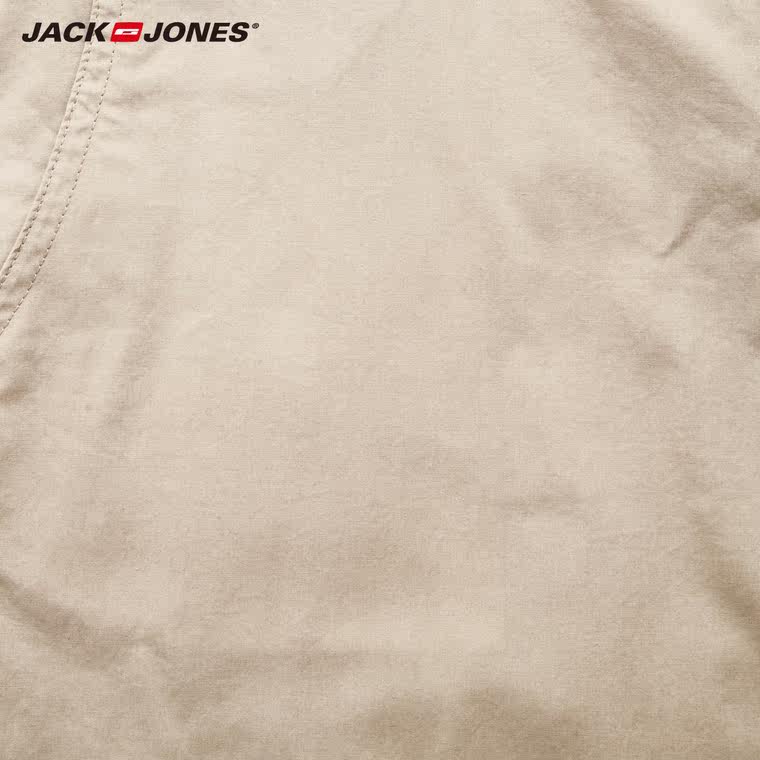 JackJones杰克琼斯纯棉轻薄合体男装休闲长裤C|215314023