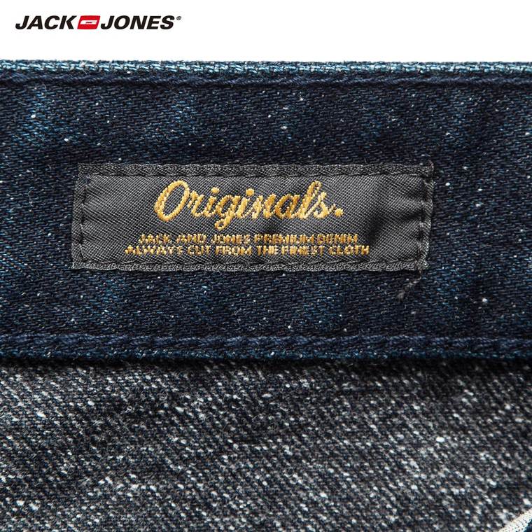 [加购]JackJones杰克琼斯男装修身锥腿牛仔裤O|215432034