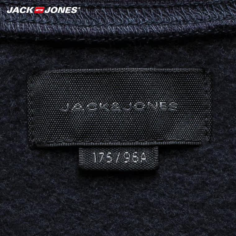 爆JackJones杰克琼斯纯棉合体圆领立体图案男卫衣E|215333013