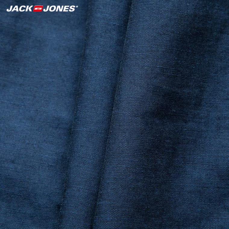 JackJones杰克琼斯棉麻男装商务棒球领薄款夹克外套E|215321025