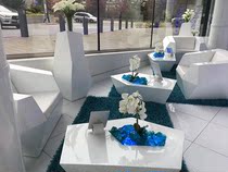 Winton sofa combination outdoor coffee table Spanish art coffee table FRP casual fashion model room coffee table