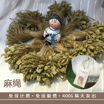 Hemp rope buckle Hanging grain tag rope Kraft paper tag special sling spot clothing accessories market general