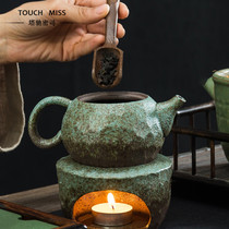 Touch Miss Japanese style Grove tea set high force light luxury candle warm teapot home simple atmospheric tea tray