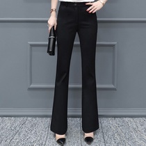 mularsa micro-la casual pants women's 2022 spring new slim slim high waist straight horn suit pants