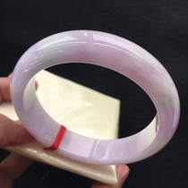 Thousand Jue Jade natural jade bracelet A waxy purple jade bracelet 60MM