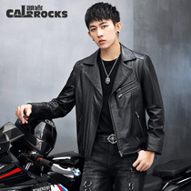 2020 Fall 2020 Head of Buffalo Leather Fur Garment Mens Leather Jacket Single Leather Thin New Locomotive Casual Cover