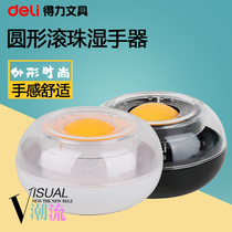 Deli 9109 Wet Hand Ware Financial Special Point Cash Hand Wash Money Point Sponge Cylinder Dip Box