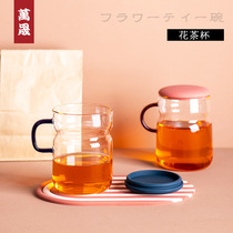 Wan Sheng glass simple Milk Cup cute juice cup Mori work water cup tea cup ins beverage cup