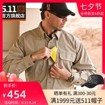 5 11 outdoor tactical shirt mens army wear-resistant tooling long-sleeved lapel shirt cotton breathable water repellent 72157