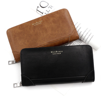 2022 new business OL Mens long Zip Wallet Brief with large capacity Multi-clamping mobile phone Handheld wave
