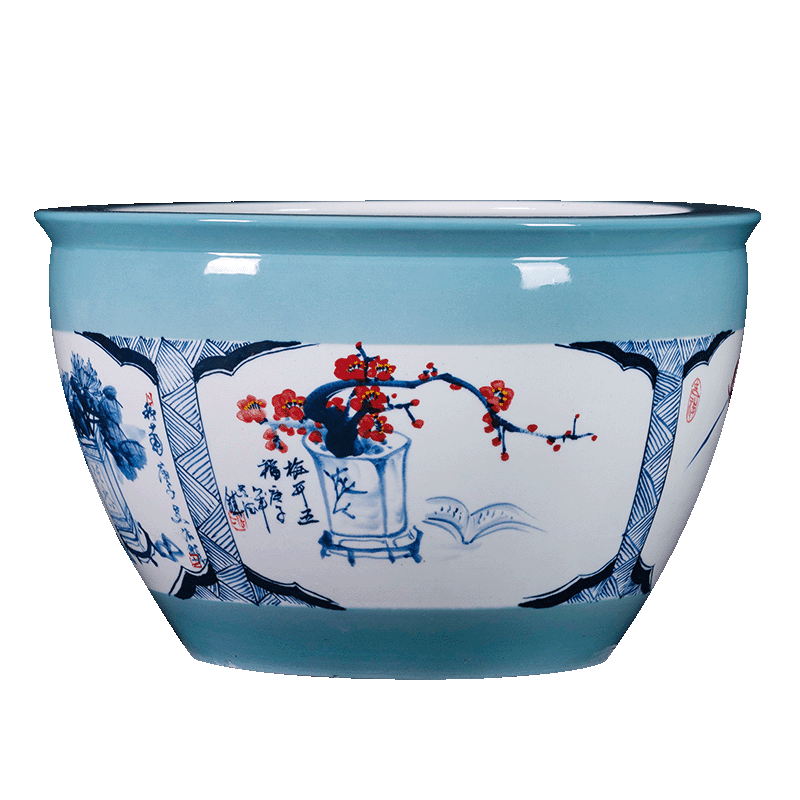 Jingdezhen ceramics aquarium by patterns home sitting room balcony is suing large courtyard landscape be born furnishing articles