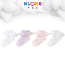 Dragon baby socks baby socks baby Summer pure cotton princess socks thin children lace boneless lace stockings short socks