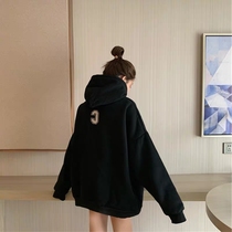 Sweatshirt 2021 new women Korean version hooded loose bf lazy wind long oversize coat tide ins