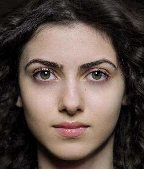 ⑥:高加索人的美人精致五官照.