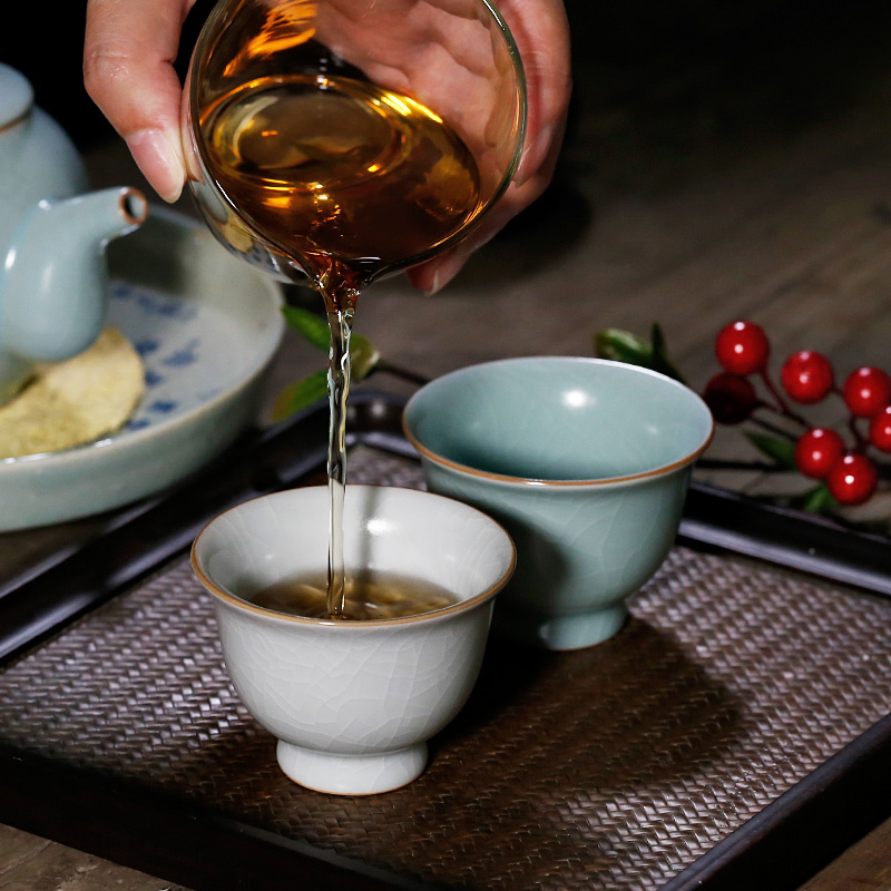 Pure manual your up on tea cups, ceramic fullness master kung fu tea set your porcelain cup single cup sample tea cup