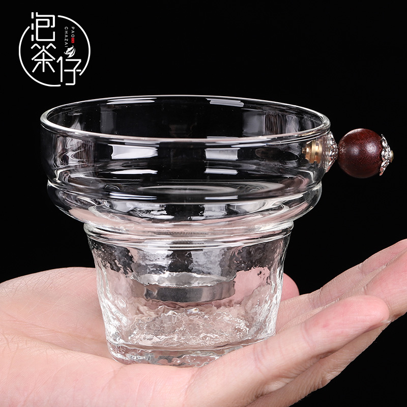 Glass) filter filter kung fu tea tea tea tea accessories creative tea good base