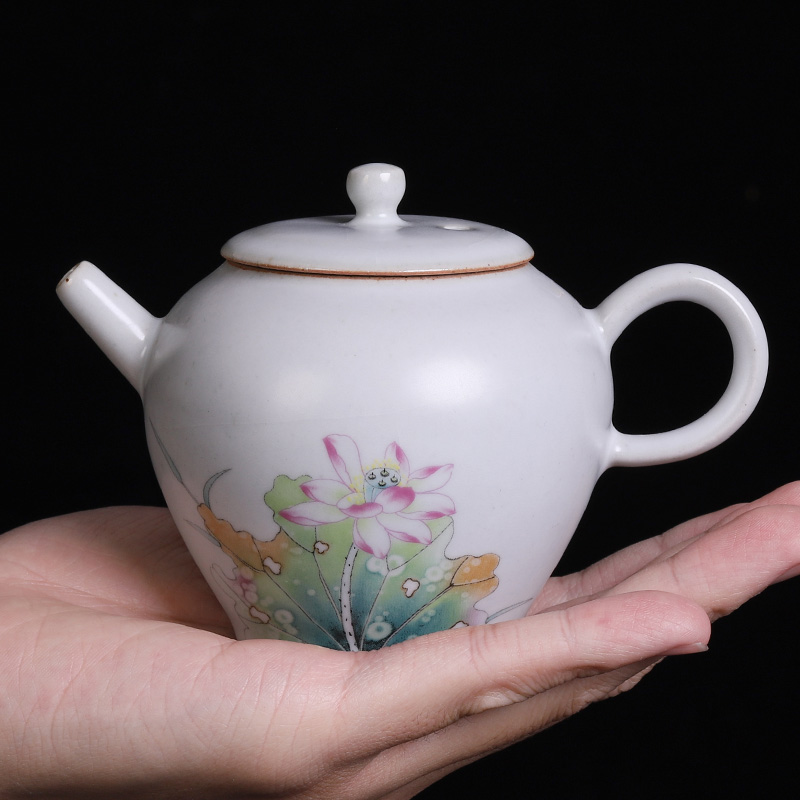 Hand your up teapot tea seed from the single pot opening piece can keep ice to crack a single household of Chinese style of pottery and porcelain trumpet