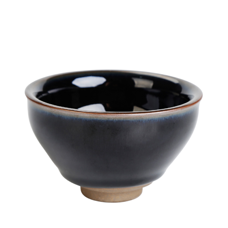 Jianyang built light tea masters cup expressions using black porcelain glaze sharply beam light cup single cup tea cups ceramic bowl