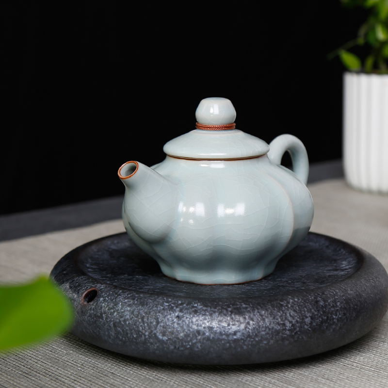 Kunfu tea restoring ancient ways your up ceramic teapot single pot small open the slice filter can keep ice crack household of Chinese style tea