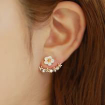 925 Silver Flower Earrings New Trendy Daisy Ears Nail temperament Korean Net Red Earwear Female Advanced Feeling in 2021