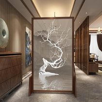 Chinese Vintage Screen Partition Bedroom Partition minimalist entrance to the family The home Wood Decorative seat screen for home solid wood