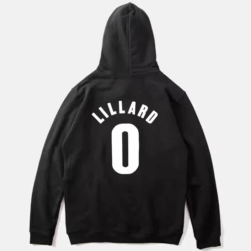 欧美外套男潮街头c2h4利拉德卫衣男连帽篮球帽衫青少年学生运动服