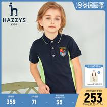 hazzys kids boys short sleeve polo shirt summer new big kids casual t shirt