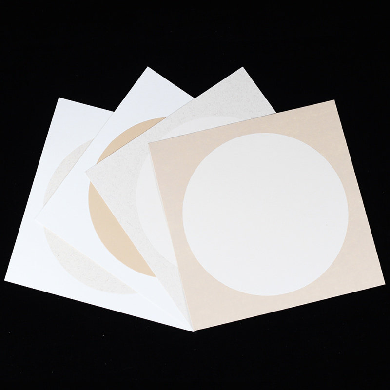 加厚圆形镜片纸仿古空白工笔画熟宣纸国画宣纸卡纸生宣扇面书法绘画