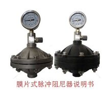 Diaphragm type pulse damper 1 2L PVC material DN with pressure gauge metering pump accessories
