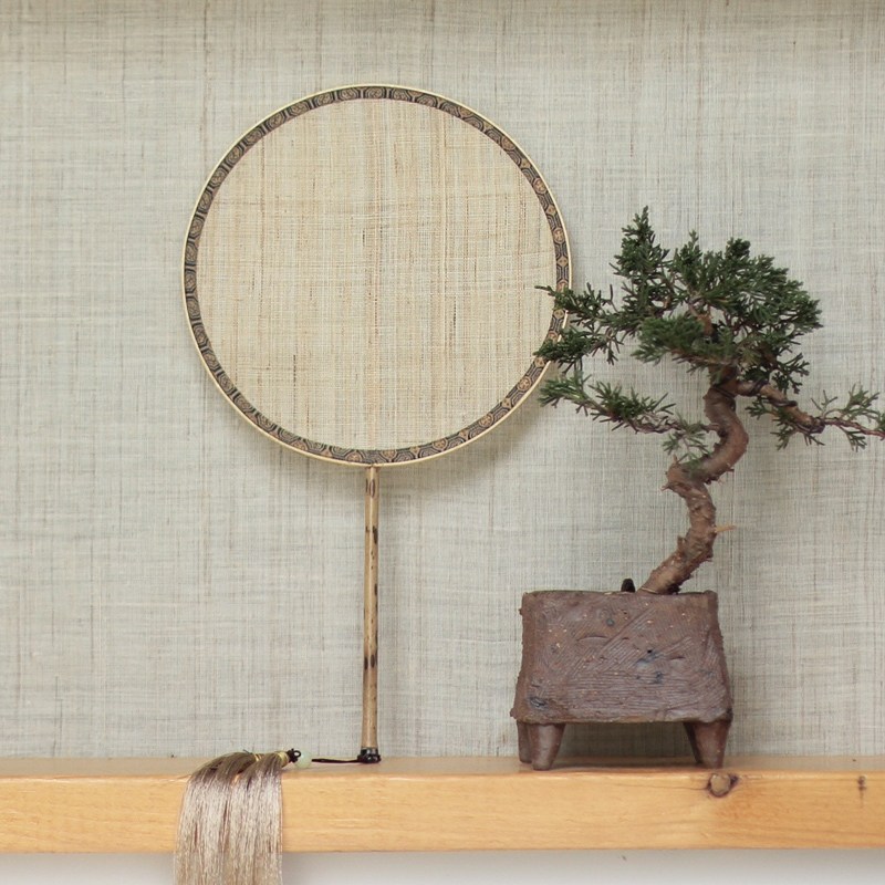 闲趣别院|凉风有信|手工夏布团扇 清雅扇子