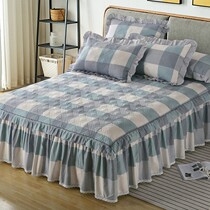 New cotton-covered bed sheet in autumn and winter