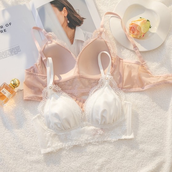 French sweet lingerie ultra-thin large breasts show small sexy lace white pure girl bra adjustment
French sweet lingerie ultra-thin large breasts show small sexy lace white pure girl bra adjustment