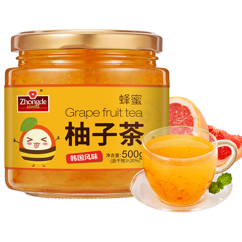 众德食品众德蜂蜜柚子柠檬茶图片_4