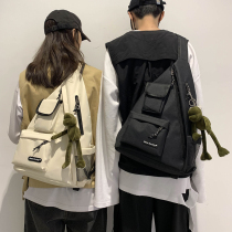 Chest bag Tide brand mens function wind tooling riding shoulder bag students shoulder bag large capacity backpack womens tide