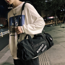 Travel bag Large capacity male trendy brand shoulder bag leisure street trend student duffel bag hand shoulder sports bag