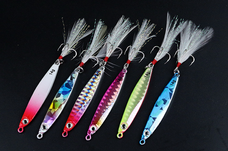 6 Colors Metal Jigging Spoon Fishing Lures Bass Walleye Perch Fresh Water Fishing Lure