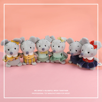 Car keychain female couple schoolbag pendant doll cute little mouse a pair of couples simple year of the rat hanging