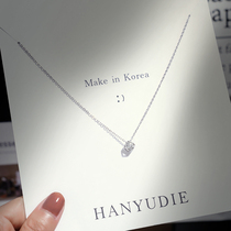 Necklace 2021 new female 2020 niche design cold wind light luxury simple ins sterling silver choker pendant