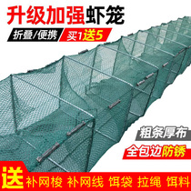 Shrimp cage fishing net thickened crayfish net fishing artifact special folding fish cage catching rice field eel Loach net cage